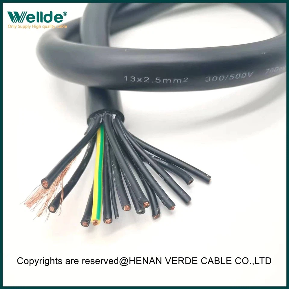 High Temperature And Flame Retardant Control Cable